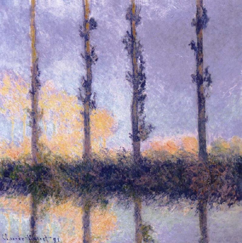 Claude Monet Four Trees France oil painting art